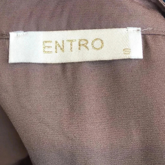 Entro brown long sleeve sequence blouse size small southwestern design - Picture 9 of 11